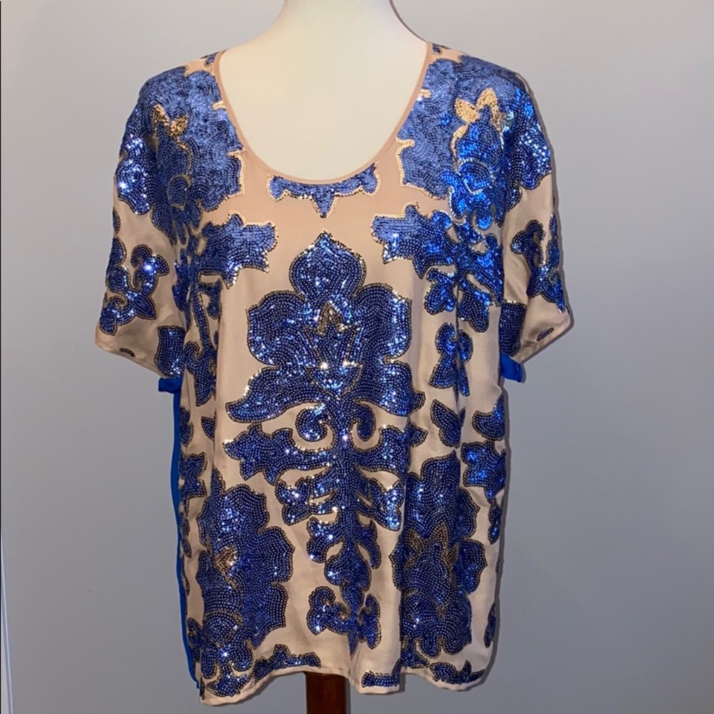 Tracy Reece Sequin Top